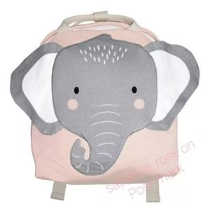 Boho Ins Pink Elephant Backpack Girl's Bag Toddler Kids Chidrens Daycare School